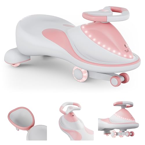 Tulano Focus 55 Laufrad ab 1 Jahr ohne Pedale mit kleinem Anhänger | Rutschfahrzeug Kleinkind | Gummireifen & ergonomischer Sitz | Indoor & Outdoor Spielzeug | Rosa von TULANO