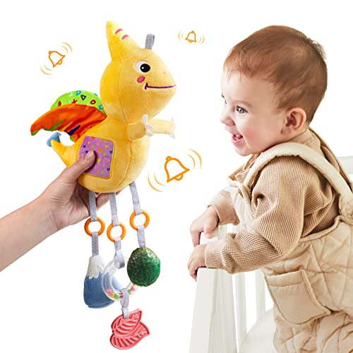 Baby Kinderwagen Spielzeug,Hängespielzeug Rassel Lernspielzeug,Neugeborenes Autositz Kinderbett Aktivität Plüschtier Windspiel Spielzeug für Jungen Mädchen Geschenke 0,3,6,9,12 Monate(Pterodactyl) Baby Kinderwagen Spielzeug,Hängespielzeug Rassel Lernspielzeug,Neugeborenes Autositz Kinderbett Aktivität Plüschtier Windspiel Spielzeug für Jungen Mädchen Geschenke 0,3,6,9,12 Monate(Pterodactyl) von TUMAMA KIDS