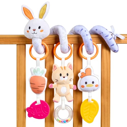TUMAMA KIDS Kinderwagen Spielzeug für Babys Activity Spirale Spielzeug Hängespielzeug Babyschale Kinderbett Spielzeug für Kleinkinder Jungen Mädchen ab 0 3 6 9 12 Monaten von TUMAMA KIDS