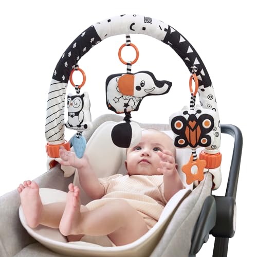 TUMAMA Spielbogen Baby Kinderwagen, Clip auf Kinderbett Kinderwagen Spielzeug mit 3 Hängende Tiere Rassell, Bogen-Aktivitätsleiste Sensorisches Spielzeug Geschenk Kleinkind ab 0 3 6 12 Monate TUMAMA Spielbogen Baby Kinderwagen, Clip auf Kinderbett Kinderwagen Spielzeug mit 3 Hängende Tiere Rassell, Bogen-Aktivitätsleiste Sensorisches Spielzeug Geschenk Kleinkind ab 0 3 6 12 Monate von TUMAMA KIDS