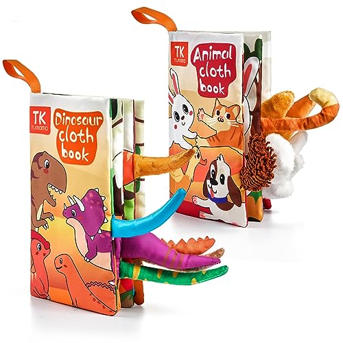 Baby-Softtuch Buch Kleinkinder,Neugeborene Kinderwagen Autositz Hängespielzeug,3D-Tierschwänze Knittern Sensorische Bücher,Aktivitätsspielzeug Geburtstag Geschenke für Baby 0,3,6,9,12 Monate(2er Pack) Baby-Softtuch Buch Kleinkinder,Neugeborene Kinderwagen Autositz Hängespielzeug,3D-Tierschwänze Knittern Sensorische Bücher,Aktivitätsspielzeug Geburtstag Geschenke für Baby 0,3,6,9,12 Monate(2er Pack) von TUMAMA KIDS