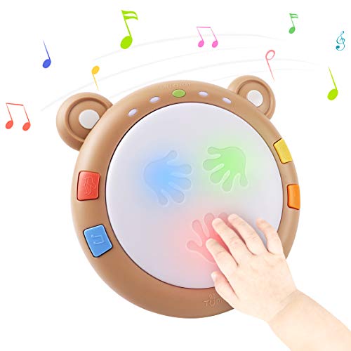 TUMAMA Baby Musical Elektronisches Spielzeug,Baby Musik Trommel Musikinstrumente Sensorisches Spielzeugmit Licht und Sound,Musikspielzeug Geschenk für Kleinkinder,Jungen,Mädchen 18M+ von TUMAMA