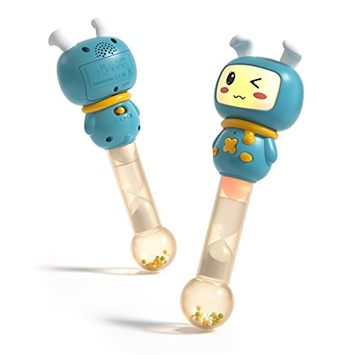 TUMAMA VC-TM201 Baby-Rassel, Musikinstrumente, sensorisches Klangspielzeug, leichtes Zahnen, Shaker für frühes Lernspielzeug, Geschenk für Säuglinge, Kleinkinder, Jungen, Mädchen, 6–12 Monate, von TUMAMA KIDS
