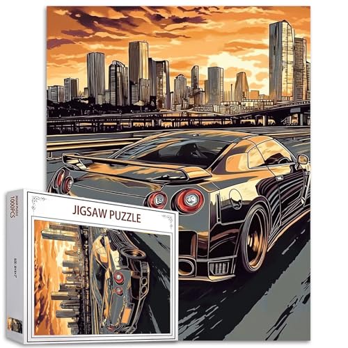 1000-teiliges Puzzle für Erwachsene, cooles Fahren auf der Hightway-Malerei, Puzzle, Automobil-Puzzles für anspruchsvolle Familienaktivitäten, Kunst, Amerika, Stadtbild, DIY-Puzzle, Dekoration 1000-teiliges Puzzle für Erwachsene, cooles Fahren auf der Hightway-Malerei, Puzzle, Automobil-Puzzles für anspruchsvolle Familienaktivitäten, Kunst, Amerika, Stadtbild, DIY-Puzzle, Dekoration von TUMOVO