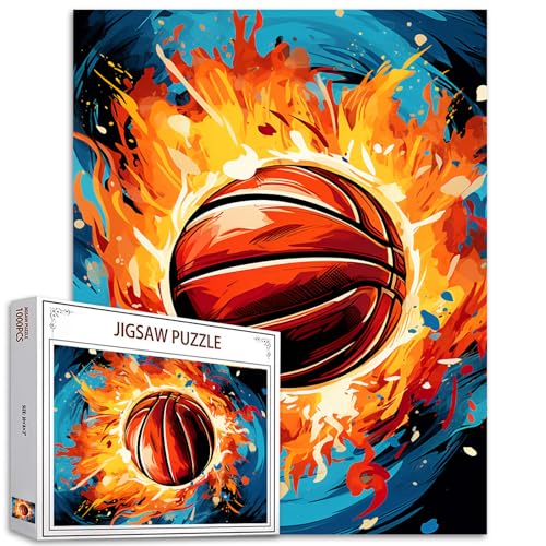 Graffitic Puzzle für Erwachsene, Feuer-Basketball-Malerei, Puzzle, Extremsport, 1000 Teile, Kugel-in-Flamme, Wanddekoration, DIY, Basteln, magisches Puzzle, Kunst, Männerhöhle, Dekoration, Geschenk, Graffitic Puzzle für Erwachsene, Feuer-Basketball-Malerei, Puzzle, Extremsport, 1000 Teile, Kugel-in-Flamme, Wanddekoration, DIY, Basteln, magisches Puzzle, Kunst, Männerhöhle, Dekoration, Geschenk, von TUMOVO