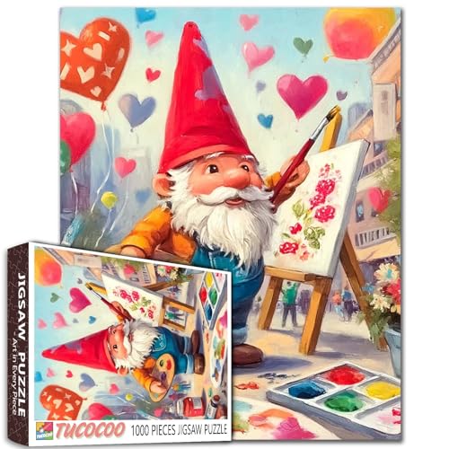 Niedlicher Zwerg 1000 Teile Puzzle für Erwachsene Zwerg Zeichnung Malerei Puzzle Romantisches Herz Ballonmalerei 1000 Teile Puzzle-Spiel Home Wall Decor Stadtbild DIY Handwerk Puzzle Kunst Geschenk Niedlicher Zwerg 1000 Teile Puzzle für Erwachsene Zwerg Zeichnung Malerei Puzzle Romantisches Herz Ballonmalerei 1000 Teile Puzzle-Spiel Home Wall Decor Stadtbild DIY Handwerk Puzzle Kunst Geschenk von TUMOVO