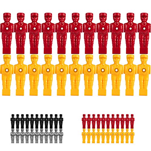 TUNIRO 22x Profi Tischfußball Figuren, SOCCERFUSS, für 15,9 mm VOLL- und HOHLSTANGEN, inkl. Schraubensatz, Kicker, rot/gelb TUNIRO 22x Profi Tischfußball Figuren, SOCCERFUSS, für 15,9 mm VOLL- und HOHLSTANGEN, inkl. Schraubensatz, Kicker, rot/gelb von TUNIRO