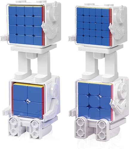 Competition Speed Cube mit Box 4pcs Set, Spezialbox für roboterförmigen Speed Cube, lustiges Gehirntrainingsspielzeug für Kinder, Geschenke (2x2,3x3,4x4,5x5) von TUNJILOOL