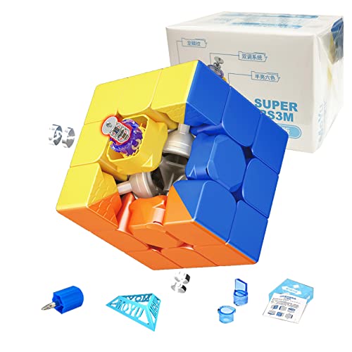 MOYU RS3M Maglev Magnetischer Speed Cube 3x3 Zauberwürfel Stickerless, 3D Magic Puzzle Spiele für Kinder und Erwachsene, Geeignet für Tägliche Spiel, Wettkampftraining und Geburtstagsgeschenk(MF8828) von TUNJILOOL