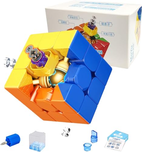 MOYU RS3M Maglev Magnetischer Speed Cube 3x3 Zauberwürfel Stickerless, 3D Magic Puzzle Spiele für Kinder und Erwachsene, Geeignet für Tägliche Spiel, Wettkampftraining und Geburtstagsgeschenk(MF8830) von TUNJILOOL