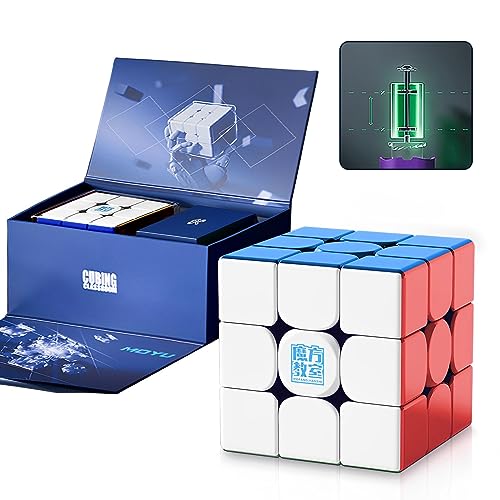 Moyu Super RS3M V2 2023 MagLev UV Coated 3x3 Speed Cube (Magic Clothes), moyu Super RS3 M V2 Professional 3x3 Stickerless MagLev, Upgraded Ver of Moyu RS3M 2022(Maglev Version) von TUNJILOOL