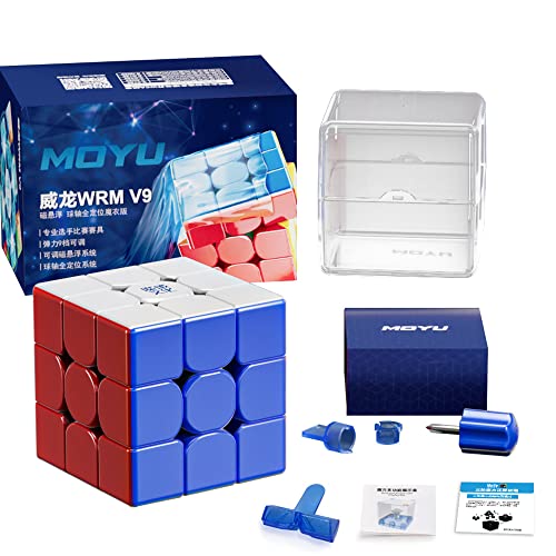 TUNJILOOL Moyu WRM V9 Ball Core (UV Coated) Stickerless Speed Cube, moyu WeiLong WR M V9 MagLev+Core Magnets Magic 3x3 UV, WRM 2023 (Ball-Core Version) von TUNJILOOL