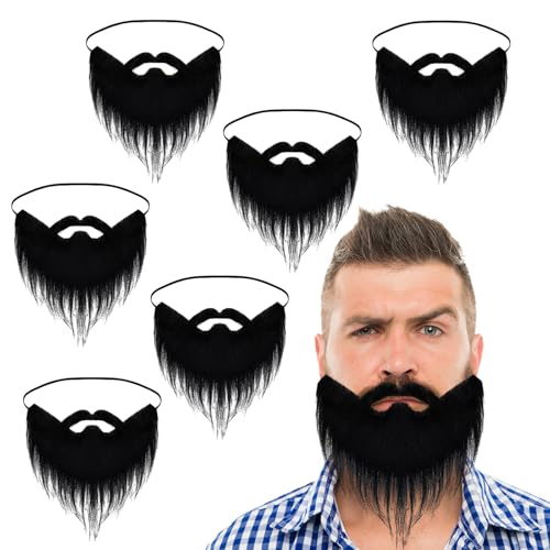 TUONYIS 6 Stück Schwarze Schnurrbart Falscher Schnurrbart,Falscher Bart Lustiger Falscher Bart,Partybart,Schnurrbart,Kostüm für Männer Jungen Weihnachten Halloween Cosplay Dekoration Zubehör(Schwarz) TUONYIS 6 Stück Schwarze Schnurrbart Falscher Schnurrbart,Falscher Bart Lustiger Falscher Bart,Partybart,Schnurrbart,Kostüm für Männer Jungen Weihnachten Halloween Cosplay Dekoration Zubehör(Schwarz) von TUONYIS