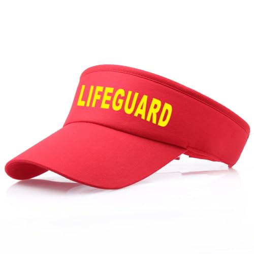 TUONYIS 6-teiliges Rettungsschwimmer-Kostüm-Set, Rettungsschwimmer-Kostüm-Zubehör, inklusive roter verstellbarer Sonnenschutz, Rettungsschwimmerpfeife, Sonnenbrille, für Männer und Frauen, Pool-Party TUONYIS 6-teiliges Rettungsschwimmer-Kostüm-Set, Rettungsschwimmer-Kostüm-Zubehör, inklusive roter verstellbarer Sonnenschutz, Rettungsschwimmerpfeife, Sonnenbrille, für Männer und Frauen, Pool-Party von TUONYIS