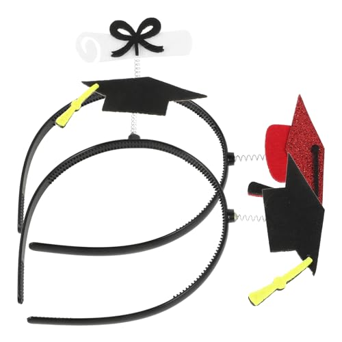 TUOYDJA Bachelor Hut Stirnband,Graduation Cap Holder 10 Stück Abschluss-Stirnband, Mini-Arzthut, Vliesstoff, Abschlussfeier-Zubehör, Halter, Foto-Requisite, Partyhüte, Zubehör von TUOYDJA