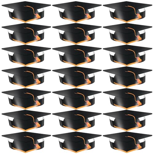 TUOYDJA Bachelor Hut Stirnband,Graduation Cap Holder 36 Pcs Papier Hut Hat DIY Graduation Party Caps Groß Stirnband Kind Gefälligkeiten von TUOYDJA