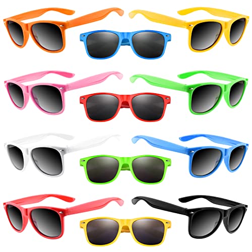 TUPARKA 20er-Pack Kinder-Sonnenbrillen, Neonfarben, Sommerparty-Zubehör, Tütenfüller für Poolpartys, Geburtstagsfeiern von TUPARKA