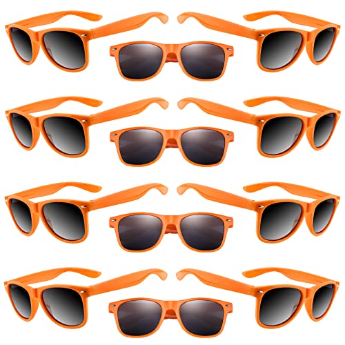 TUPARKA 20er-Pack Kinder-Sonnenbrillen für Sommer-Pool-Party-Gefälligkeiten, Geburtstagsfeiern, Goody-Bag-Füllstoffe, Orange von TUPARKA