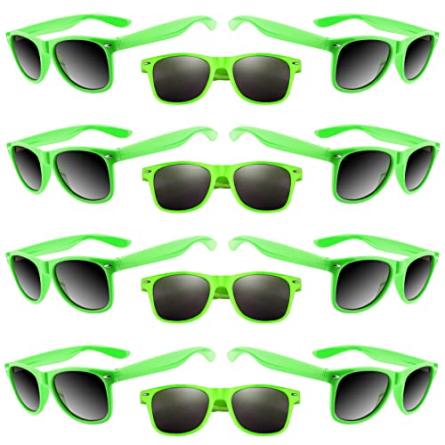 TUPARKA 20er-Pack Kinder-Sonnenbrillen für Sommer-Pool-Party-Gefälligkeiten, Geburtstagsfeiern, Goody-Bag-Füllstoffe, grün von TUPARKA