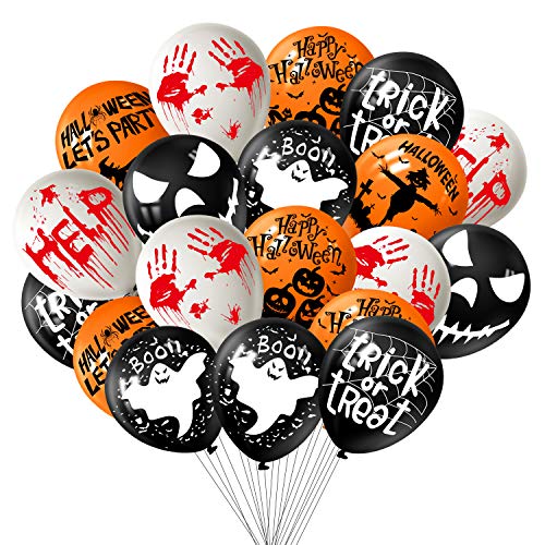TUPARKA 72Pcs Halloween Dekorationen Luftballons 12 Zoll Halloween Ballons Halloween Party Dekorationen, 8 Halloween Style TUPARKA 72Pcs Halloween Dekorationen Luftballons 12 Zoll Halloween Ballons Halloween Party Dekorationen, 8 Halloween Style von TUPARKA