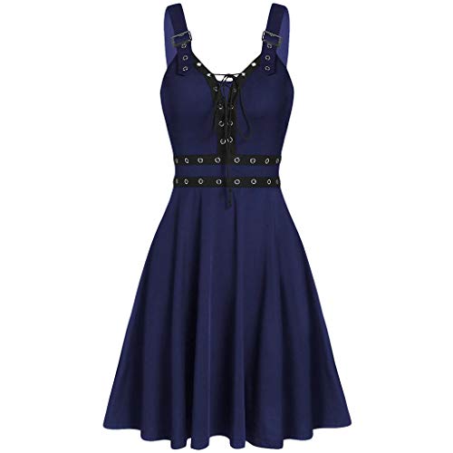 Damen Karneval Kostüm 50er Rockabilly Cosplay Kostüm Retro Party Halloween Kostüm Damen Vintage-Kleid mit langem Ausschnitt, herzförmiger Linie, Ärmeln, plus Womne-Spitze, Damen Mittelalter Kleid von TUQIDEWU