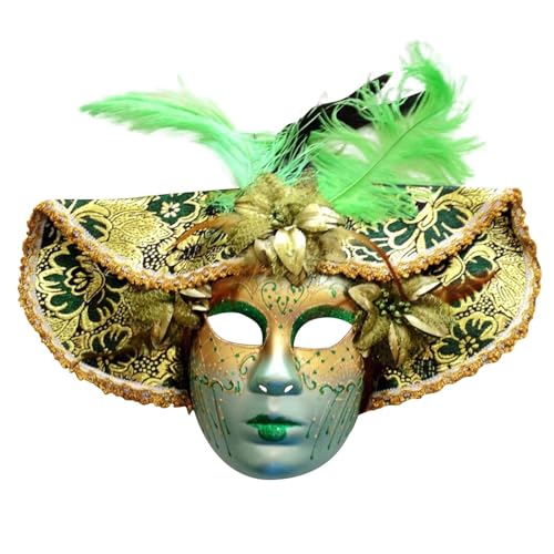 TUQIDEWU 2 Stück Venezianische Maske Paar Maskerade Mask Venezianischen Maske Kostüm Masken für Damen Herren Halloween Karneval PartyA016 von TUQIDEWU