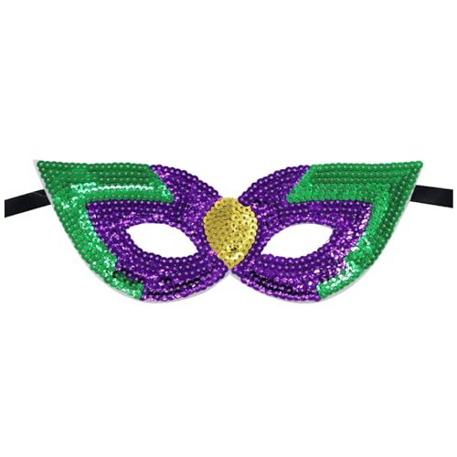 TUQIDEWU Herren Damen Maskerade Gesichtsbedeckung Karneval Venezianische Narr Facewear Halbgesichtsbedeckung Kostüm ZubehörA013 von TUQIDEWU