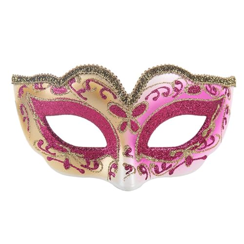TUQIDEWU Venezianische Maske Herren Damen Karneval: Maske Maskenball Unisex Karneval Kostüm Cosplay Fasching Verkleidung Masquerade Mask Karneval Venedig Kostüm Party für Herren und DamenA015 von TUQIDEWU