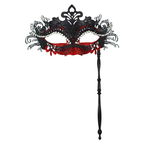 TUQIDEWU Venezianische Maske für Paare: 2 Stück Paar Maskerade mit Sexy Spitze Lace Spitzenmaske Schwarze Augenmaske Kostüm Karneval Cosplay Party Masquerade für Damen HerrenA012 von TUQIDEWU