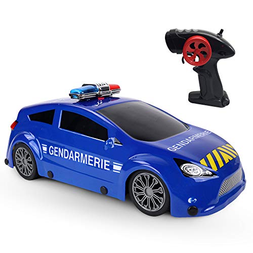 TURBO CHALLENGE - Auto - Gendarmerie - 099208 - Ferngesteuertes Auto - Blau - 1/16 - Fertig zum Fahren - Wiederaufladbarer Akku und Batterien inklusive - Kunststoff - Ab 6 Jahren TURBO CHALLENGE - Auto - Gendarmerie - 099208 - Ferngesteuertes Auto - Blau - 1/16 - Fertig zum Fahren - Wiederaufladbarer Akku und Batterien inklusive - Kunststoff - Ab 6 Jahren von TURBO CHALLENGE
