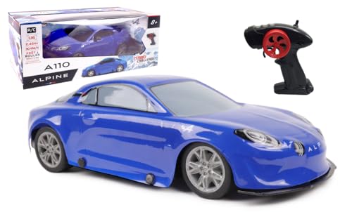 Turbo Challenge - Alpine A110 - Alpine - 099221 - Ferngesteuertes Auto - Blau - 1/16 - Fahrbereit - Wiederaufladbarer Akku und Batterien inklusive - Kunststoff - Ab 8 Jahren von TURBO CHALLENGE