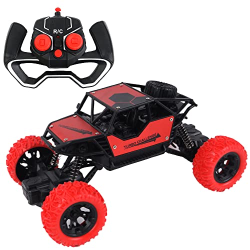 TURBO CHALLENGE - Auto Racing - Turbo Crawler - Rot - 098415 - RC - Maßstab 1:18 - Batterien inkl. Metall - ab 4 Jahren von TURBO CHALLENGE