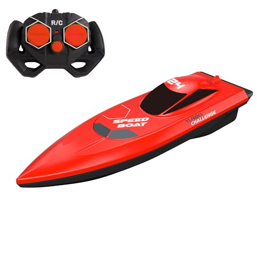TURBO CHALLENGE - Boot - Speed Boat - 094126 - Ferngesteuertes Boot - Rot - Batterien Nicht Inklusive - Kunststoff - Ab 3 Jahren TURBO CHALLENGE - Boot - Speed Boat - 094126 - Ferngesteuertes Boot - Rot - Batterien Nicht Inklusive - Kunststoff - Ab 3 Jahren von TURBO CHALLENGE