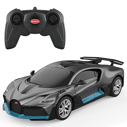 TURBO CHALLENGE - Bugatti Divo – RC Prestige – Grau – 095602 – ferngesteuert – Maßstab 1:24 – Batterien Nicht im Lieferumfang enthalten – Kunststoff – ab 6 Jahren von TURBO CHALLENGE