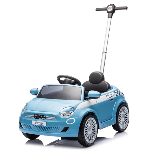 TURBO CHALLENGE - FIAT 500 E – Lauflernhilfe – 119502 – Freiräder – Blau – max. 25 kg – Kunststoff – Batterien Nicht im Lieferumfang enthalten – Führungsstange – Spielzeug für Kinder – Geschenk – TURBO CHALLENGE - FIAT 500 E – Lauflernhilfe – 119502 – Freiräder – Blau – max. 25 kg – Kunststoff – Batterien Nicht im Lieferumfang enthalten – Führungsstange – Spielzeug für Kinder – Geschenk – von TURBO CHALLENGE
