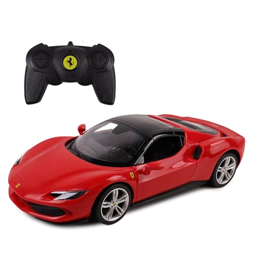 TURBO CHALLENGE - Ferrari 296 GTS - RC Prestige - 1/24-095642 - Ferngesteuertes Auto - Rot - Batterien Nicht enthalten - Kunststoff - Kinder Spielzeug - Geschenk - Lizenz - Ab 6 Jahren von TURBO CHALLENGE