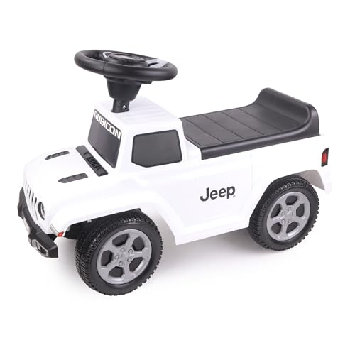 TURBO CHALLENGE - Jeep Gladiator Rubicon - Lauflernhilfe - 119664 - Freilauf - Weiß - Max. 25 kg - Kunststoff - Batterien Nicht enthalten - Kinderspielzeug - Geschenk - Ab 18 Monaten von TURBO CHALLENGE