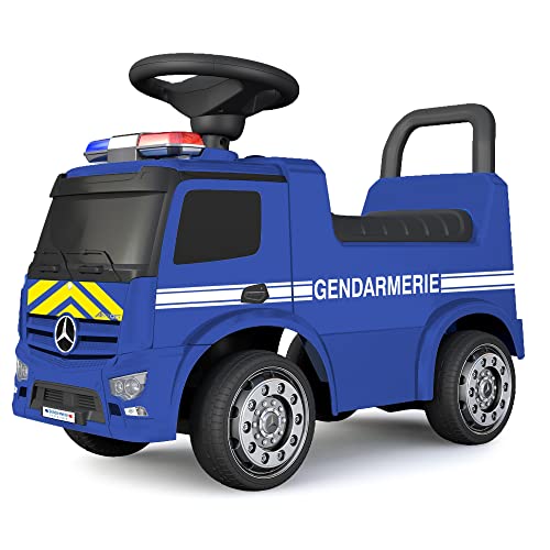 TURBO CHALLENGE - Mercedes Antos Gendarmerie - Lauflernhilfe - 119215 - Freilauf - Blau - Max. 25 kg - Kunststoff - Batterien Nicht enthalten - Kinderspielzeug - Geschenk - Ab 12 Monaten von TURBO CHALLENGE