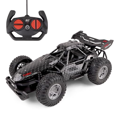 TURBO CHALLENGE - Off-Road Champion – Geländewagen – 099170 – ferngesteuertes Auto – Schwarz – 1/24 – einsatzbereit – Kunststoff – Kinderspielzeug – Geschenke – Geburtstag – ab 6 Jahren von TURBO CHALLENGE