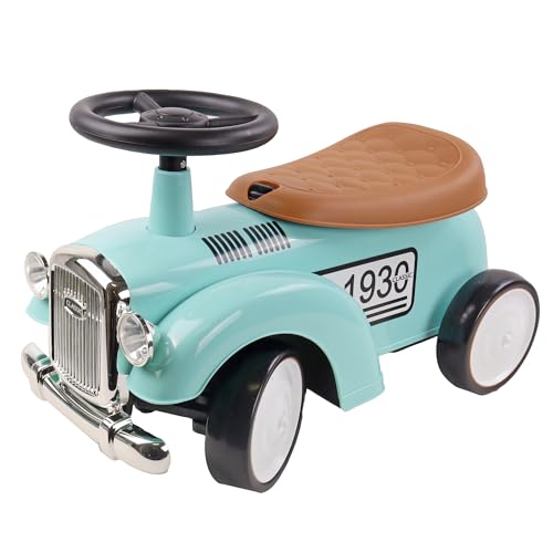 TURBO CHALLENGE - Retro Vintage - Lauflernhilfe - 119185 - Freilauf - Blau - Max. 25 kg - Kunststoff - Kinderspielzeug - Geschenk - Geburtstag - Dekoration - Zimmer - Ab 12 Monaten von TURBO CHALLENGE