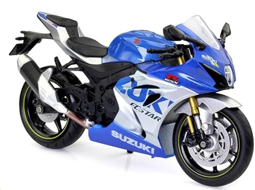 TURBO CHALLENGE - Suzuki GSXR 1000-Motorrad – Die-Cast – 029933 – freilaufendes Fahrzeug – Blau – Metall – Kinderspielzeug – Geschenk – Miniatur – Sammlung – Geburtstag – ab 3 Jahren von TURBO CHALLENGE