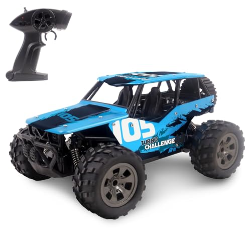 TURBO CHALLENGE - Wild Ricer - Off Road - 093728 - Ferngesteuertes Auto - Blau - 1/18 - Fahrbereit - Metall - Kinderspielzeug - Geschenke - Geburtstag - Ab 6 Jahren TURBO CHALLENGE - Wild Ricer - Off Road - 093728 - Ferngesteuertes Auto - Blau - 1/18 - Fahrbereit - Metall - Kinderspielzeug - Geschenke - Geburtstag - Ab 6 Jahren von TURBO CHALLENGE