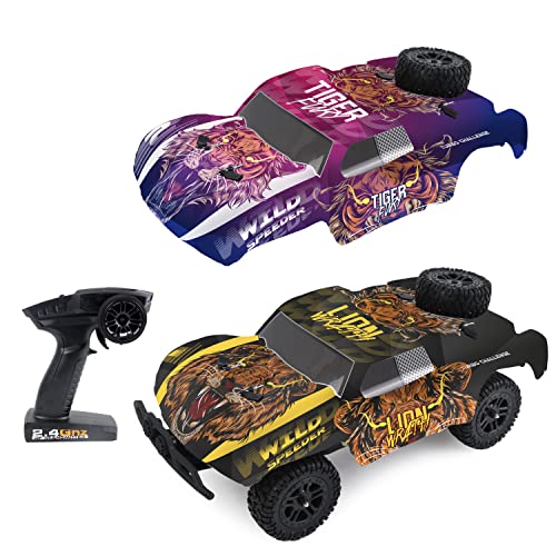 TURBO CHALLENGE - Wild Speeder - 4X4-1/14-098425 - Ferngesteuertes Auto - Gelb und Rosa - 2 Batterien und 2 Karosserien - Wiederaufladbar und Batterien inklusive - Kunststoff - Ab 8 Jahren TURBO CHALLENGE - Wild Speeder - 4X4-1/14-098425 - Ferngesteuertes Auto - Gelb und Rosa - 2 Batterien und 2 Karosserien - Wiederaufladbar und Batterien inklusive - Kunststoff - Ab 8 Jahren von TURBO CHALLENGE