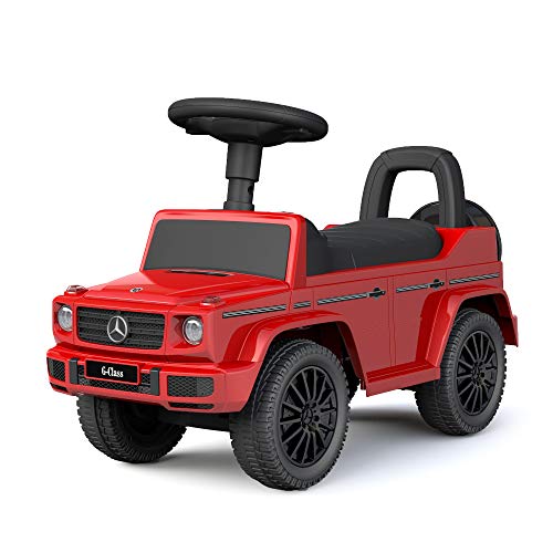 TURBO CHALLENGE - Mercedes G 350D - Lauflernhilfe - 119201 - Freilauf - Rot - Max. 25 kg - Kunststoff - Batterien Nicht enthalten - Kinderspielzeug - Geschenk - Ab 12 Monaten von TURBO CHALLENGE
