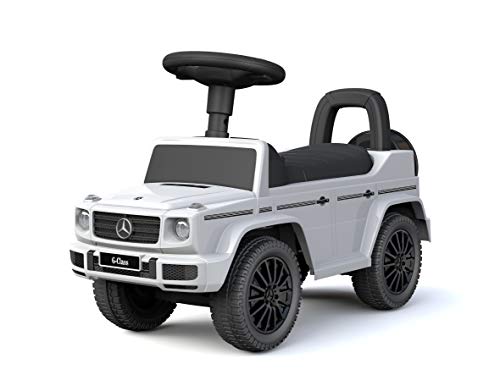 TURBO CHALLENGE - Mercedes G 350D - Lauflernhilfe - 119202 - Freilauf - Weiß - Max. 25 kg - Kunststoff - Batterien Nicht enthalten - Kinderspielzeug - Geschenk - Ab 12 Monaten von TURBO CHALLENGE