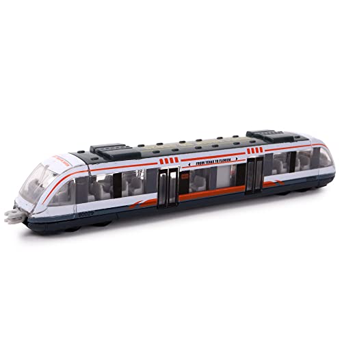 Turbo Challenge - Straßenbahn - DIE CAST - 028801 - Freilauf-Fahrzeug - Grau - Metall - Kinderspielzeug - Stadt - City - Auto - Geschenk - Ab 3 Jahren von TURBO CHALLENGE