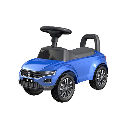 TURBO CHALLENGE - T-ROC Volkswagen - Lauflernhilfe - 119119 - Freilauf - Blau - Max. 25 kg - Kunststoff - Batterien Nicht enthalten - Kinderspielzeug - Geschenk - Geburtstag - Ab 12 Monaten von TURBO CHALLENGE