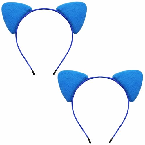 TUTKIMUS 2 Pack Hellblau Katzenohren Stirnband Weich Pelz Katzenohren für Frauen Jungen Mädchen Cosplay Party Rollenspiel Katzen Kostüm Zubehör TUTKIMUS 2 Pack Hellblau Katzenohren Stirnband Weich Pelz Katzenohren für Frauen Jungen Mädchen Cosplay Party Rollenspiel Katzen Kostüm Zubehör von TUTKIMUS