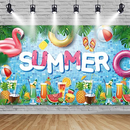 Hawaii Party Deko Banner, Pool Party Deko, Hawaii Party Dekoration, Hawaii Pool Banner Hintergrund für Sommer Party Deko, Groß Hawaii Party Banner für Luau Tiki Party Beach Party Deko, 185×110cm Hawaii Party Deko Banner, Pool Party Deko, Hawaii Party Dekoration, Hawaii Pool Banner Hintergrund für Sommer Party Deko, Groß Hawaii Party Banner für Luau Tiki Party Beach Party Deko, 185×110cm von TUTUXMA