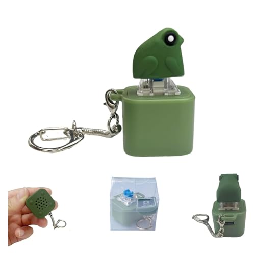 2025 Quakender Frosch-Schlüsselanhänger, wiederaufladbare, stressabbauende Klicktastatur, Zappeln mit Einzeltaste for Erwachsene Tiere(1 Piece) von TUVovosd